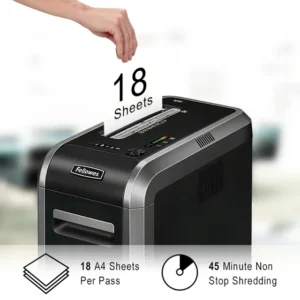 4613501-Fellowes Powershred 125i Strip Cut P2 Paper Shredder - 18 Sheet (4)