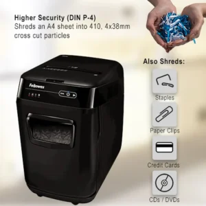 4653601-Fellowes Automax 200C Cross Cut P4 Paper Shredder - 200 Sheet (1)