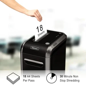 4691601-Fellowes Powershred 99Ci Cross Cut P4 Paper Shredder - 18 Sheet (4)