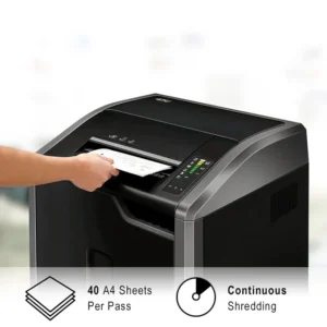 4698501-Fellowes Powershred 425i Strip Cut P2 Paper Shredder - 40 Sheet (2)