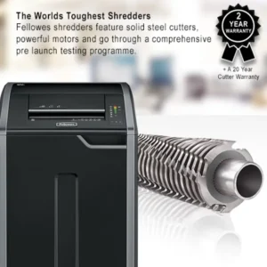 4698501-Fellowes Powershred 425i Strip Cut P2 Paper Shredder - 40 Sheet (4)