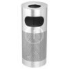 Krost Perforated Steel Ashtray Litter Bin Stainless Steel