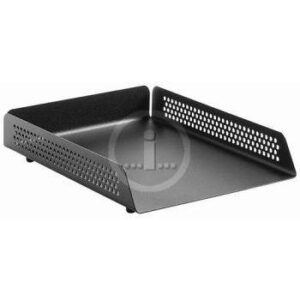 Krost Black Perforated Steel Letter Tray Single