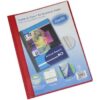 Bantex A4 Create-A-Cover PVC Quotation Folder Red