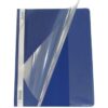 Bantex A4 Quotation Folder Polyprop Flexible With Spine Label Blue