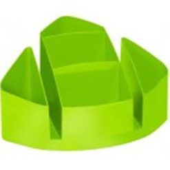 Bantex Moulded Plastic Desk Organiser Lime Green