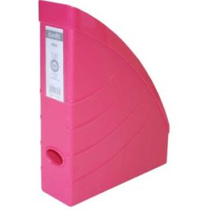 Bantex Optima Magazine Filing Box 75mm capacity Pink