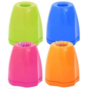 B986900-ASS-Bantex Optima Paper Clip Dispenser Assorted Opaque Colours