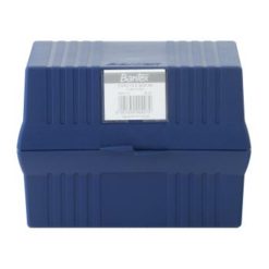 Bantex A6 Card File Box Blue