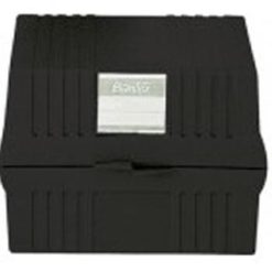 Bantex A6 Card File Box Black