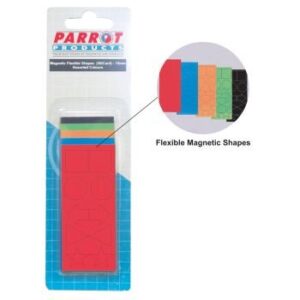 BA1195 Parrot Magnetic Flexible Shapes 15mm Pack 50 Assorted
