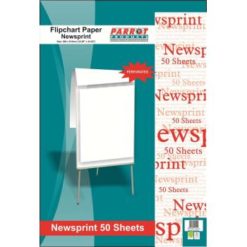 BA2101 Parrot Flipchart Paper Newsprint 50 Sheets 860 x 610mm 48gsm