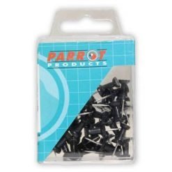 BA3001B Parrot Push Pins Carded Pack 30 Black