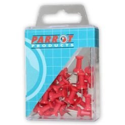 BA3001R Parrot Push Pins Carded Pack 30 Red