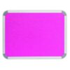 Parrot Info Board Aluminium Frame 1200 x 1000mm Pink