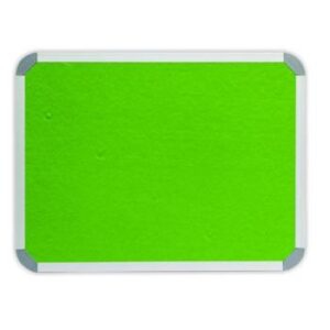 Parrot Info Board Aluminium Frame 2400 x 1200mm Lime Green