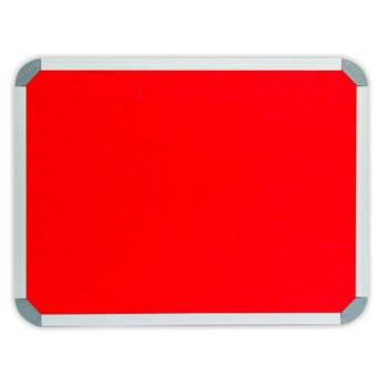 Parrot Info Board Aluminium Frame 2400 x 1200mm Red