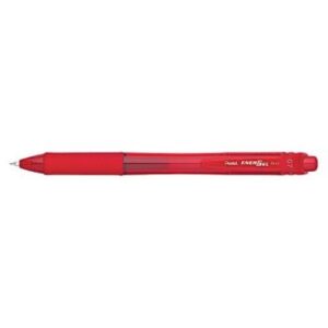 Pentel Energel X Retractable Gel Roller Pen 0.7mm Red