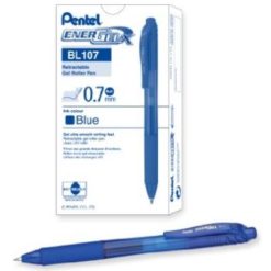 Pentel Energel X Retractable Gel Roller Pen 0.7mm Blue