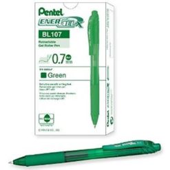 Pentel Energel X Retractable Gel Roller Pen 0.7mm Green