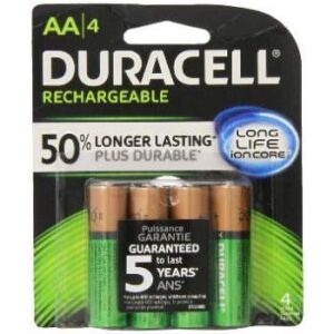 Duracell Rechargable AA Batteries Pack 4