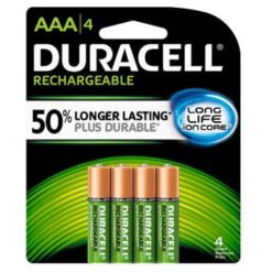 Duracell Rechargable AAA Batteries Pack 4