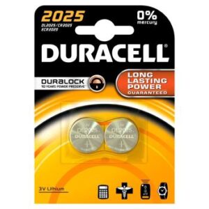 Duracell Lithium Coins 2025 3V Batteries Pack 2