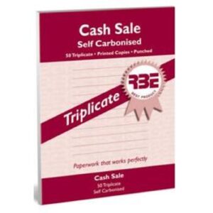 RBE A5 Cash Sale Triplicate