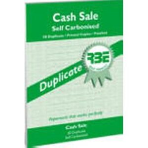RBE A5 Cash Sale Duplicate Pad