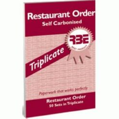 RBE Restaurant Order Triplicate 148 x 95mm