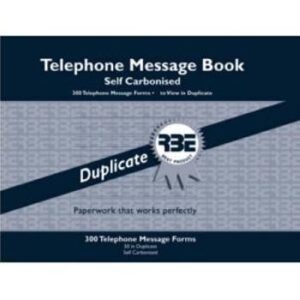 RBE Telephone Message Duplicate Book 6 To View