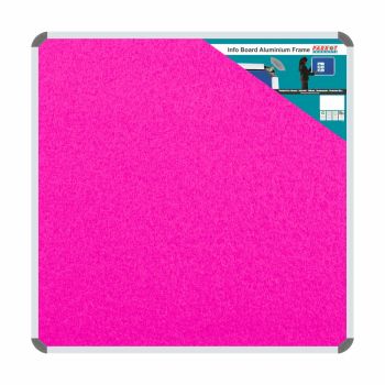 Parrot Info Board Aluminium Frame 900 x 900mm Pink
