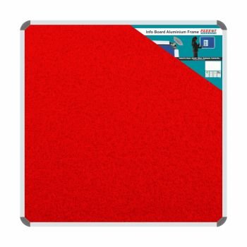 Parrot Info Board Aluminium Frame 900 x 900mm Red
