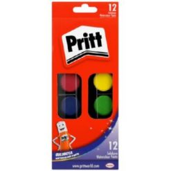 Pritt Watercolour Paint Set 12 Plus Free Brush