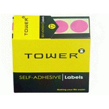 Tower Colour Code Label 19mm 250s Pink