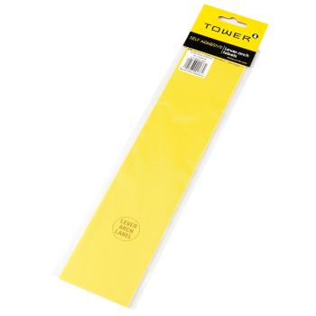Tower Lever Arch Labels 70 x 315mm Yellow 12s
