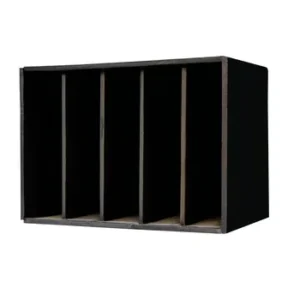 Treeline Stow-A-Way Storage Box 5 Compartments Black