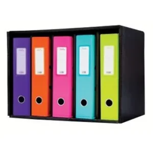Treeline Stow-A-Way Storage Box 5 Compartments Black (2)