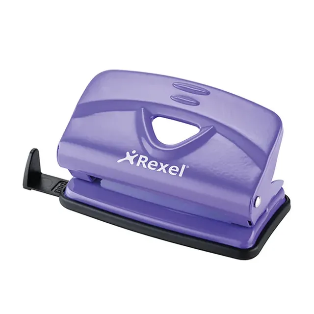 Rexel V210 Value 2 Hole Metal Punch 10 Sheet - Purple