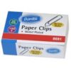 Bantex Boat Shaped Paper Clips 32mm Silver 100s