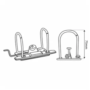 Lever Arch File 75mm Plastic Compressor