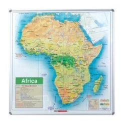 Parrot Educational Board Map Africa 1230 x 1230mm Magnetic White