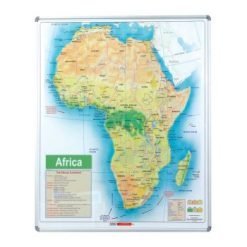 Parrot Educational Board Map Africa 1230 x 920mm Magnetic White