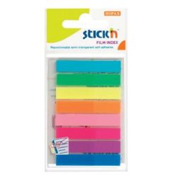 Stick 'n Film Index 45 x 12mm Neon Assorted 8 Pads