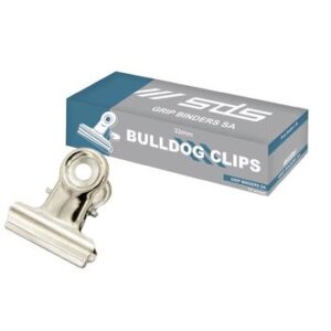 SDS Bulldog Clips 22mm Box 12s