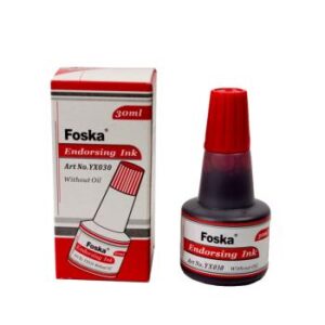 Foska Endorsing Ink 30ml Red