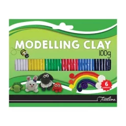 TR0200-00-Treeline Modelling Clay 6 Colours 100g