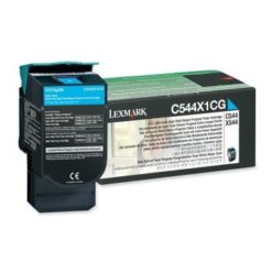 Lexmark C544 & X544 Extra High Yield Return Toner Cartridge Cyan