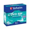 Verbatim 4.7GB DVD-RW 4X Matt Silver Jewel Case 5s