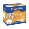 Verbatim 4.7GB DVD-R 16X Printable Thermal Jewel Case 10s